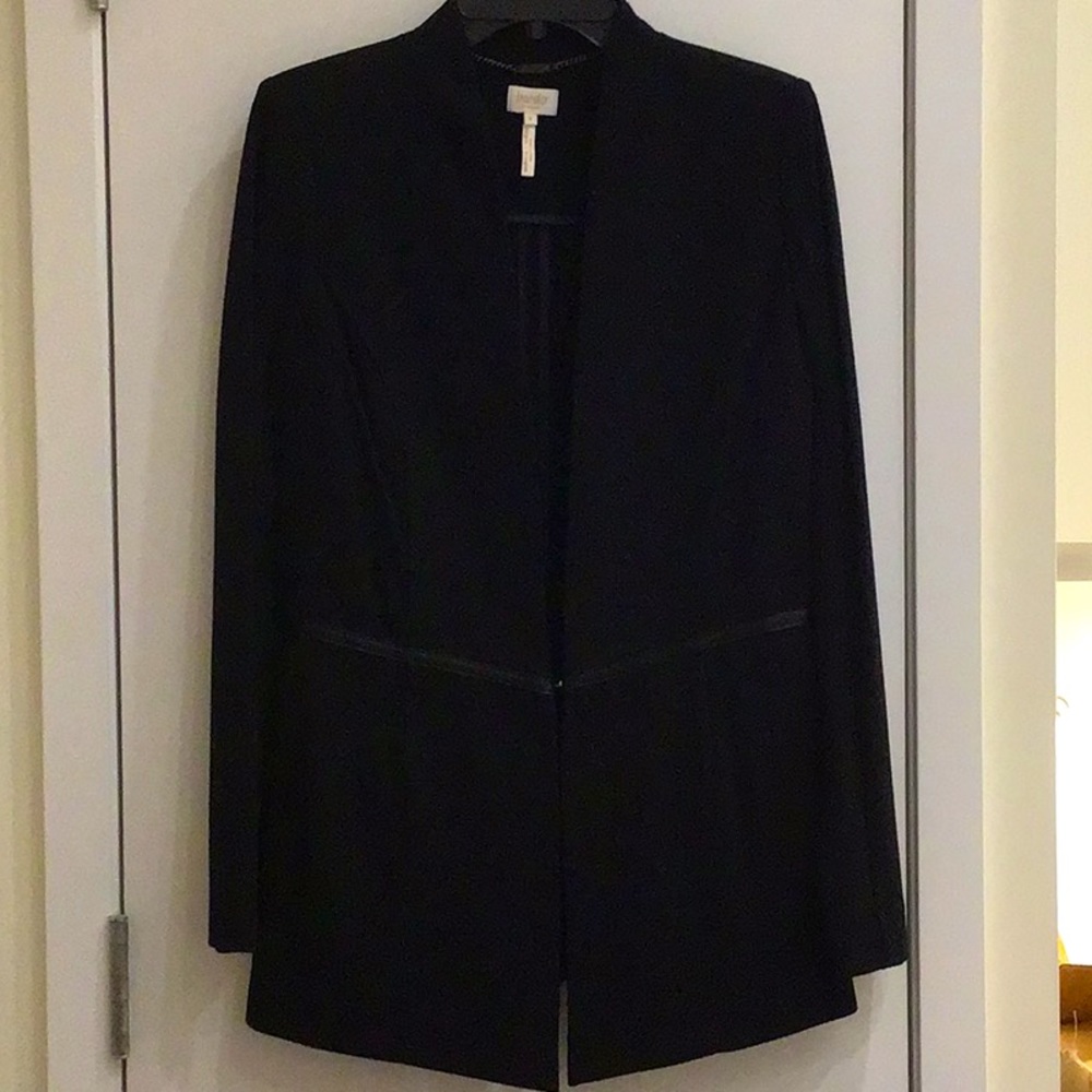 Laundry by Shelli Segal Black Compressed Knit Blazer